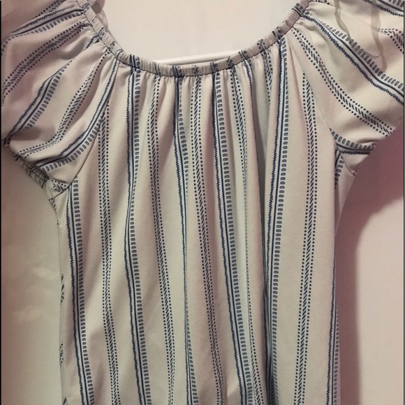 Blue and white,kids crop top - Picture 2 of 2